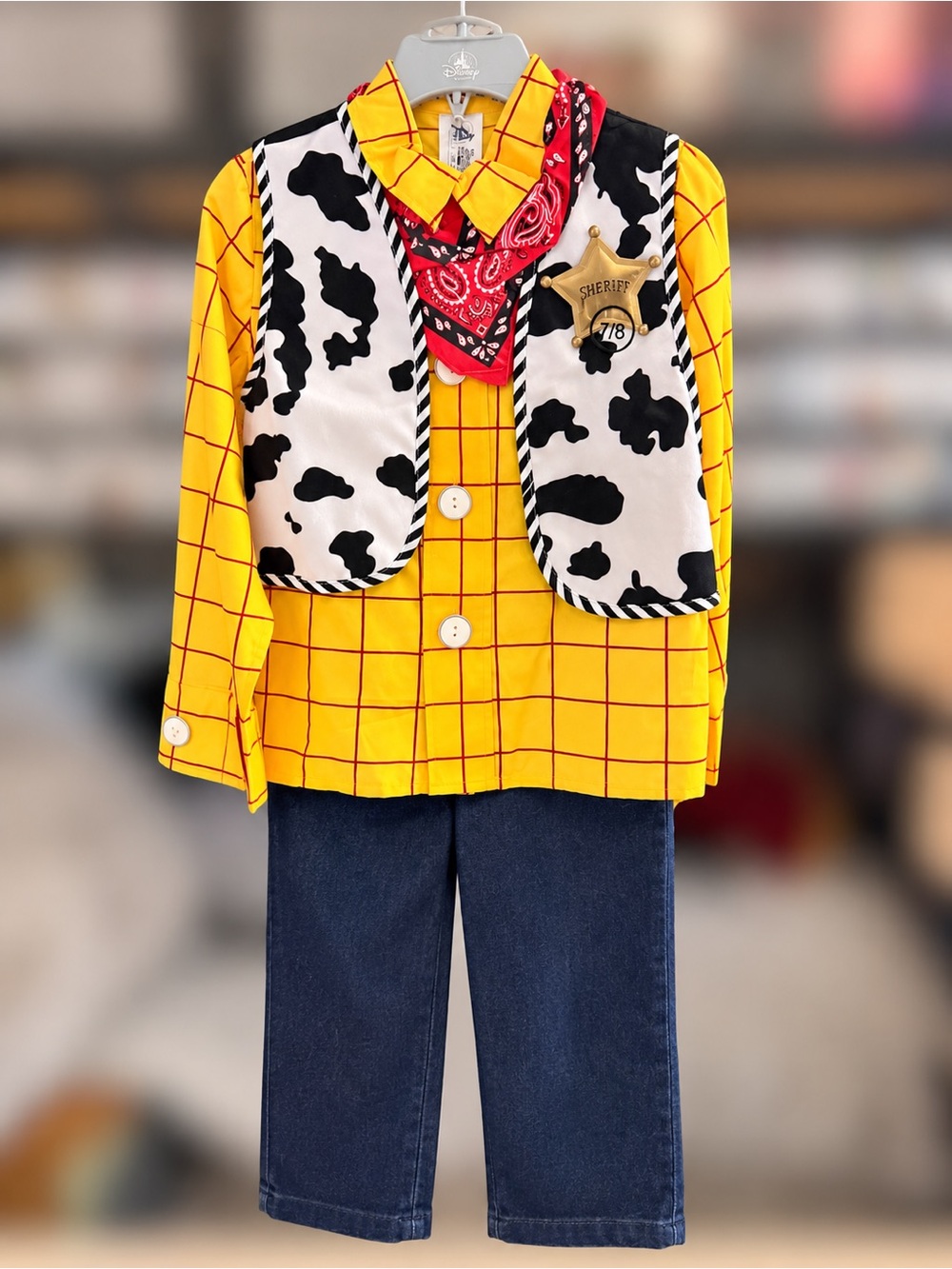 Disneys Toy Story Woody Costume.  Size 7/8
